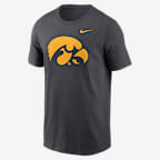 Playera universitaria Nike para hombre Iowa Hawkeyes Primetime Logo - Antracita