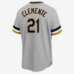 Camiseta de béisbol Cooperstown para hombre MLB Pittsburgh Pirates (Roberto Clemente)