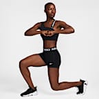 Bra deportivo de media sujeción con almohadillas para mujer Nike Pro Swoosh Asymmetrical