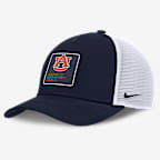 Auburn On-Field Rise Engineered Men's Nike College Trucker Adjustable Hat - Navy