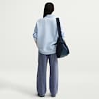 나이키 스포츠웨어 클럽 플리스 여성 미드라이즈 와이드 레그 코지 팬츠