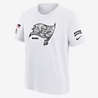 Tampa Bay Buccaneers Salute to Service Primary Edge Legend Big Kids' Nike Dri-FIT NFL T-Shirt - White