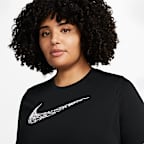 เสื้อวิ่งแขนสั้นผู้หญิง Nike Swoosh Run