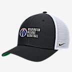 Washington Wizards 2024/25 Rise Icon Edition Nike NBA Trucker Cap - Black