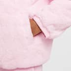 Chamarra de piel sintética para niños talla pequeña Nike