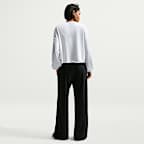 Pants de French Terry de tiro medio con dobladillo abierto para mujer Nike Sportswear Chill Terry