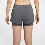 Nike Dri-FIT One Women's Mid-rise 8cm (approx.) 2-in-1 Shorts