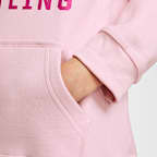 Sudadera con gorro sin cierre de lucha para niños talla grande Nike