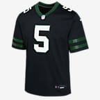 Garrett Wilson New York Jets Big Kids' Nike NFL Game Jersey - Black