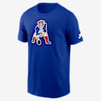 Playera Nike de la NFL para hombre New England Patriots Rewind Logo Essential - Royal