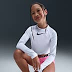 Nike Swim Hydroguard Big Kids' (Girls') Dri-FIT UV Long Sleeve Top