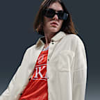 Nike Sportswear Women's Oversized Jacquard Striped Button-Down Shirt