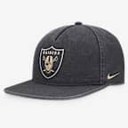 Las Vegas Raiders Pro Men's Nike NFL Adjustable Hat - Anthracite