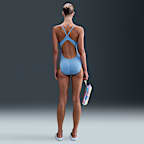 Traje de baño de una sola pieza con espalda deportiva para mujer Nike Swim HydraStrong Essential