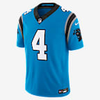 Jersey Nike Dri-FIT de la NFL Limited para hombre Tetairoa McMillan Carolina Panthers - Azul
