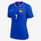 Jersey de fútbol Nike Dri-FIT de la selección nacional de Francia visitante 2024 Stadium Antoine Griezmann para mujer - Azul
