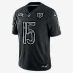 Rome Odunze Chicago Bears Salute to Service Men's Nike Dri-FIT NFL Limited Jersey - Black