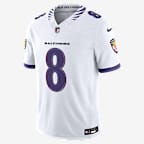 Lamar Jackson Baltimore Ravens Men's Nike Dri-FIT NFL Limited Jersey - White