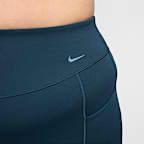 Nike Universa Women's High-Waisted 20.5cm (approx.) Biker Shorts with No Front Seam (Plus Size)