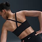 Bra deportivo de talle largo con almohadillas para mujer Nike Alate