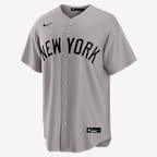Anthony Volpe New York Yankees Men's Nike MLB Replica Jersey - Grey