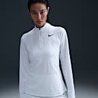 Playera de golf Dri-FIT ADV de medio cierre para mujer Nike Tour