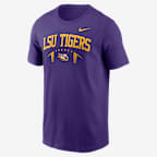 Playera universitaria Nike para hombre LSU Primetime Football Icon - Morado