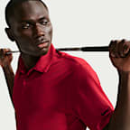 Polo de golf de manga Dri-FIT con logotipo para hombre Nike Velocity