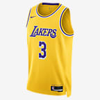 Jersey Nike Dri-FIT de la NBA Swingman para hombre Los Angeles Lakers Icon Edition 2022/23 - Amarillo