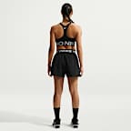 Nike Pro Women's Dri-FIT Mid-Rise Brief-Lined 3" Woven Shorts