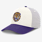 LSU Rise Men's Nike Dri-FIT College A-Frame Adjustable Hat - White