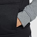 Sudadera con gorro sin cierre de tejido Fleece Dri-FIT para niños talla grande Nike Multi