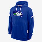 Seattle Seahawks Alt Offensive Set Play Sideline Men's Nike Dri-FIT NFL Pullover Hoodie - Royal