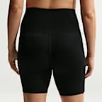 Nike (M) One Dri-FIT Bike Shorts (ca. 20 cm) mit hohem Bund und Taschen für Damen (Schwangere und Mütter)