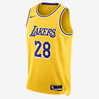 Los Angeles Lakers Icon Edition 2022/23 Men's Nike Dri-FIT NBA Swingman Jersey - Amarillo