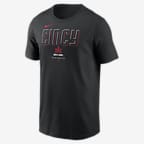 Cincinnati Reds City Connect Logo Men's Nike MLB T-Shirt - Black