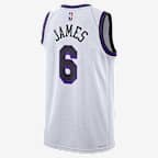 LeBron James Los Angeles Lakers City Edition Nike Dri-FIT NBA Swingman Jersey
