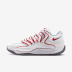 White/Light Smoke Grey/Smoke Grey/University Red