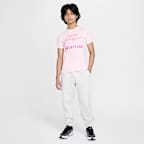Playera de lucha para niños talla grande Nike Swoosh