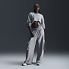 Nike Sportswear Women's Low-Rise Oversized French Terry Open-Hem Pants