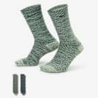 Nike Everyday Cushioned Crew Socks (2 Pairs) - Multi-Color