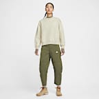 Sudadera de cuello redondo Therma-FIT para mujer Nike ACG "Tuff Fleece"