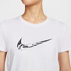 Nike One Women's Dri-FIT Short-Sleeve Graphic Running Top
