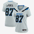 Sam LaPorta Detroit Lions Rivalries Collection Women's Nike NFL Game Jersey - Silver