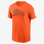 Denver Broncos Faded Essential Men's Nike NFL T-Shirt - Orange