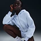 Sudadera con gorro holgada cropped de cierre completo para mujer Nike Sportswear Phoenix Fleece