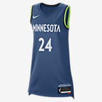 Jersey Nike Dri-FIT de la WNBA Victory Minnesota Lynx Explorer Edition - Azul cancha/Azul marino universitario