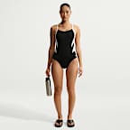 Maillot une pièce dos nageur Nike Swim HydraStrong Fly pour femme