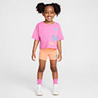 Nike Toddler Wild Flower Boxy T-Shirt and Shorts Set
