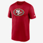 San Francisco 49ers Legend Logo Men's Nike Dri-FIT NFL T-Shirt - Scarlet